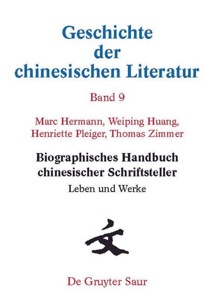 Produktbild: Biographisches Handbuch chinesischer Schriftsteller