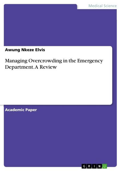 Produktbild: Managing Overcrowding in the Emergency Department. A Review