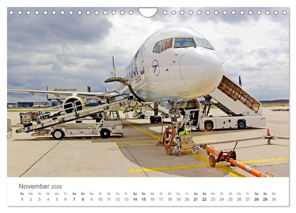 Produktbild: Gro&szlig;e und kleine Flieger am Flughafen (Wandkalender 2026 DIN A4 quer), CALVENDO Monatskalender