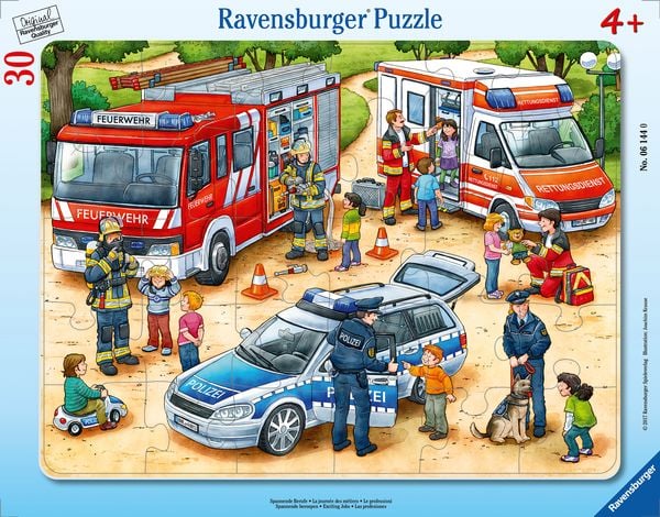Produktbild: Rahmenpuzzle Ravensburger Spannende Berufe 30 Teile