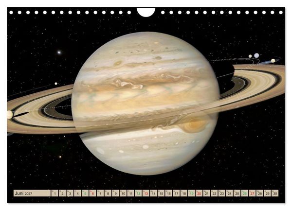 Produktbild: Jupiter, Motive inspiriert vom gr&ouml;&szlig;ten Planeten unseres Sonnensystems (Wandkalender 2027 DIN A4 quer), CALVENDO Monatskalender