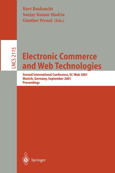 Produktbild: Electronic Commerce and Web Technologies