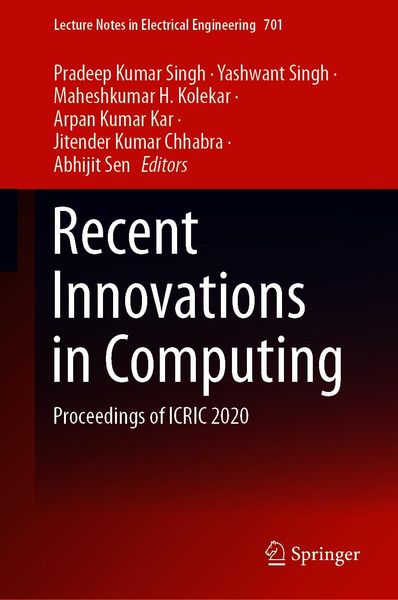 Produktbild: Recent Innovations in Computing