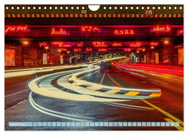 Produktbild: KunstLichtTore in Bochum - und Br&uuml;cken, die es werden sollten (Wandkalender 2026 DIN A4 quer), CALVENDO Monatskalender