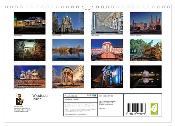 Produktbild: Wiesbaden - Inside (Wandkalender 2026 DIN A4 quer), CALVENDO Monatskalender