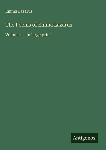 Produktbild: The Poems of Emma Lazarus