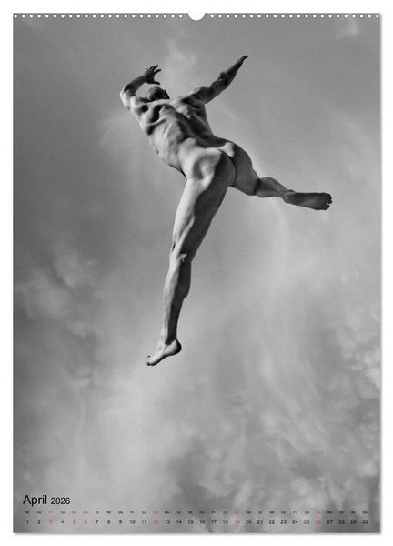 Produktbild: JUMP! ATHLETISCHE M&Auml;NNERAKTE (Wandkalender 2026 DIN A2 hoch), CALVENDO Monatskalender