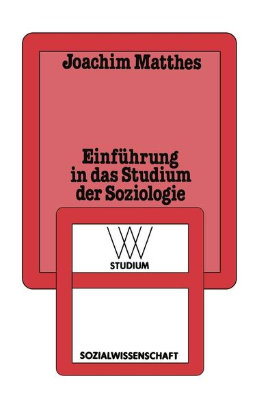 Produktbild: Einf&uuml;hrung in das Studium der Soziologie