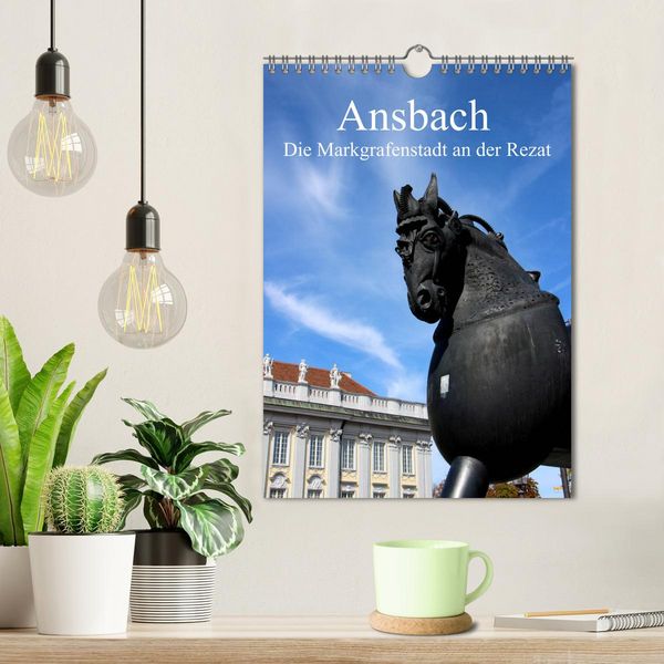 Produktbild: Ansbach - Die Markgrafenstadt an der Rezat (Wandkalender 2026 DIN A4 hoch), CALVENDO Monatskalender