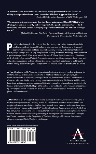 Produktbild: Handbook of Artificial Intelligence and Robotic Process Automation