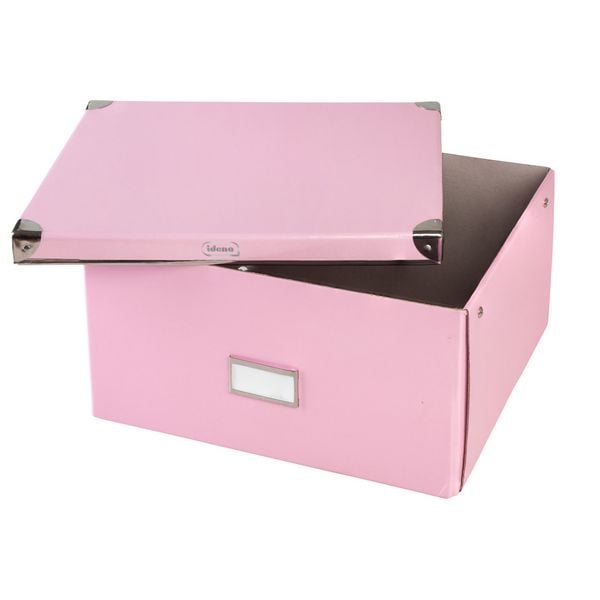 Produktbild: Idena Aufbewahrungsbox faltbar rosa 35x28x17cm