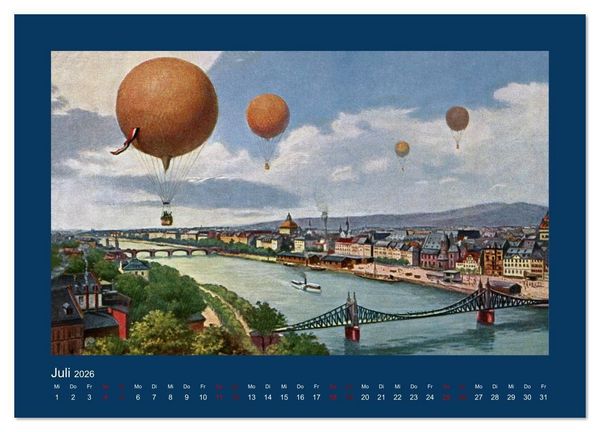 Produktbild: Historisches Frankfurt am Main von 1888 bis 1918 (Wandkalender 2026 DIN A3 quer), CALVENDO Monatskalender