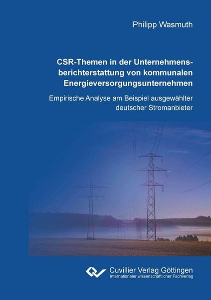 Produktbild: CSR-Themen in der Unternehmensberichterstattung von kommunalen Energieversorgungsunternehmen