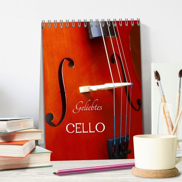 Produktbild: Geliebtes Cello (Tischkalender 2026 DIN A5 hoch), CALVENDO Monatskalender