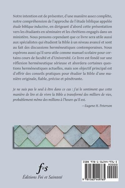 Produktbild: &Eacute;tude biblique inductive