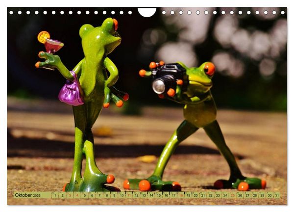 Produktbild: Froschsommer. Liebe, Sonne und Urlaub (Wandkalender 2026 DIN A4 quer), CALVENDO Monatskalender