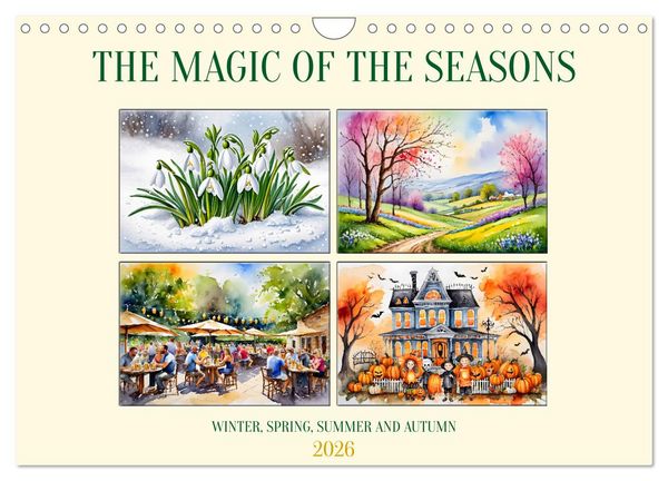 Produktbild: The magic of the seasons (Wall Calendar 2026 DIN A4 landscape), CALVENDO 12 Month Wall Calendar