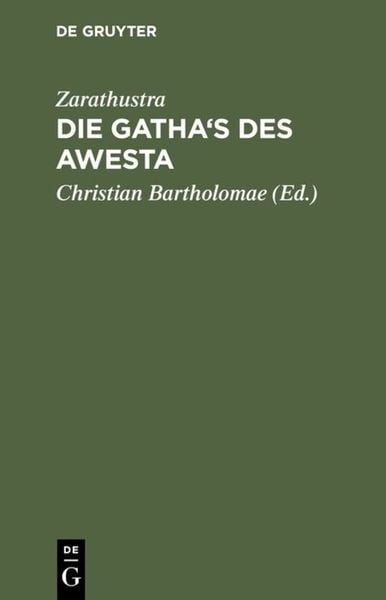 Produktbild: Die Gatha's des Awesta