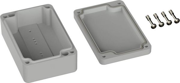 Produktbild: TRU COMPONENTS TC-9065440 Outdoor-Geh&auml;use 98 x 64 x 36.4 Polycarbonat Lichtgrau (RAL 7035) 1 St.