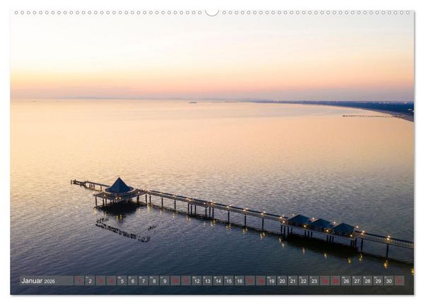 Produktbild: OSTSEEK&Uuml;STE Sehnsuchtsorte in Mecklenburg-Vorpommern (hochwertiger Premium Wandkalender 2026 DIN A2 quer), Kunstdruck in Hochglanz