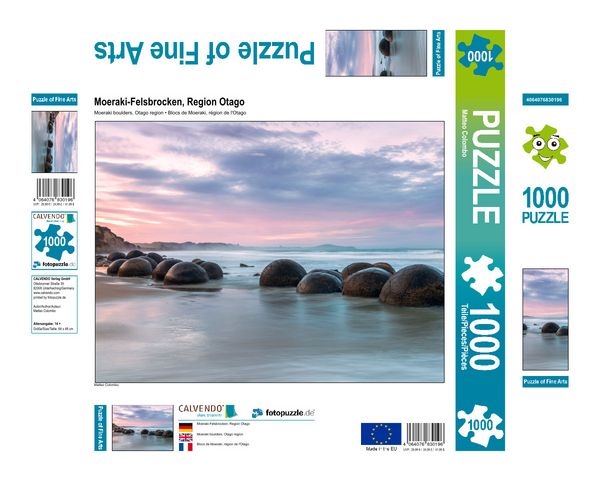Produktbild: CALVENDO Puzzle Moeraki-Felsbrocken, Region Otago 1000 Teile Lege-Gr&ouml;&szlig;e 640 x 480 cm Foto-Puzzle Bild von Matteo Colombo