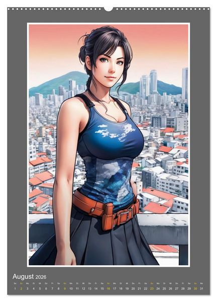 Produktbild: Manga Girlpower (Wandkalender 2026 DIN A2 hoch), CALVENDO Monatskalender