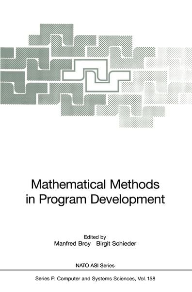 Produktbild: Mathematical Methods in Program Development