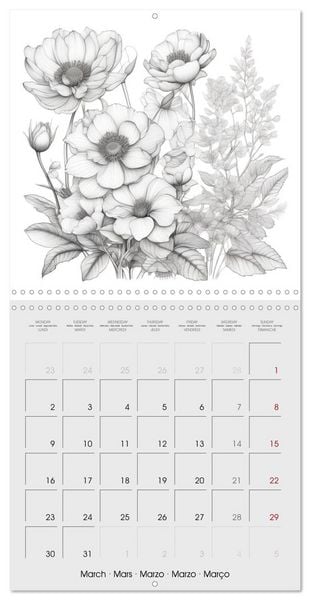 Produktbild: Le monde v&eacute;g&eacute;tal (Calendrier mural carr&eacute; 2026 30x30 cm) Calendrier double avec une page pour vos prises de notes