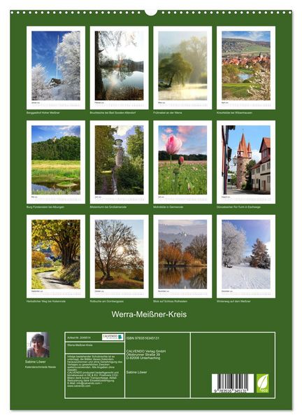 Produktbild: Werra-Mei&szlig;ner-Kreis (hochwertiger Premium Wandkalender 2026 DIN A2 hoch), Kunstdruck in Hochglanz