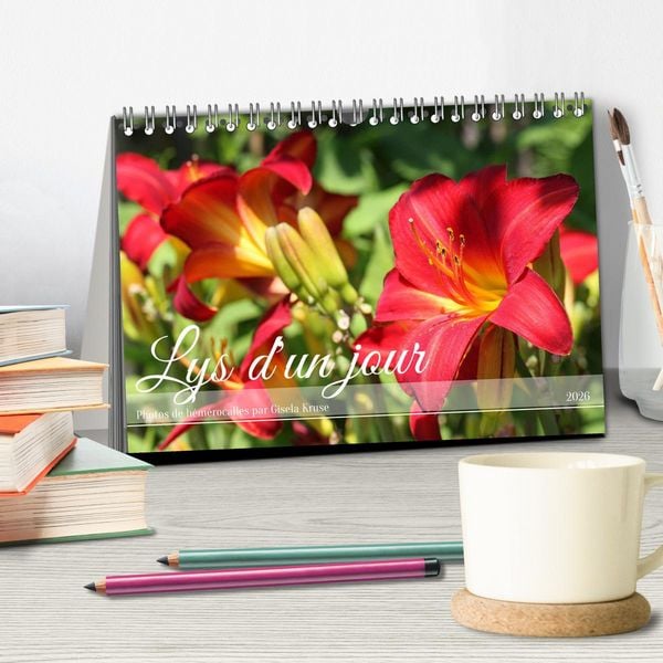 Produktbild: Lys d'un jour (Calendrier de bureau 2026 DIN A5 vertical), CALVENDO calendrier mensuel