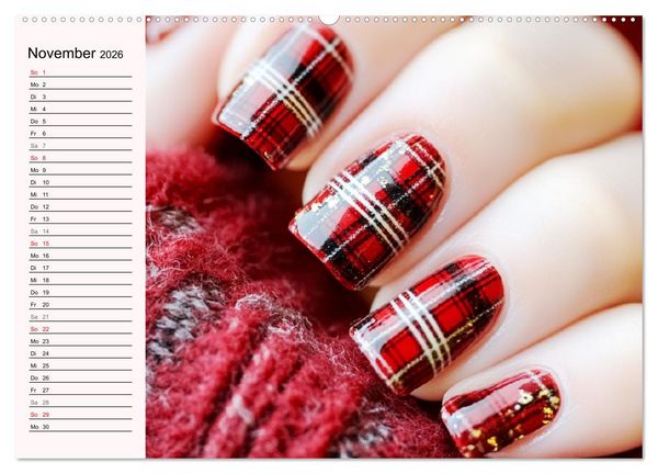 Produktbild: Kreative Nagelkunst. Ausdrucksstarke Designs und Farben (Wandkalender 2026 DIN A2 quer), CALVENDO Monatskalender
