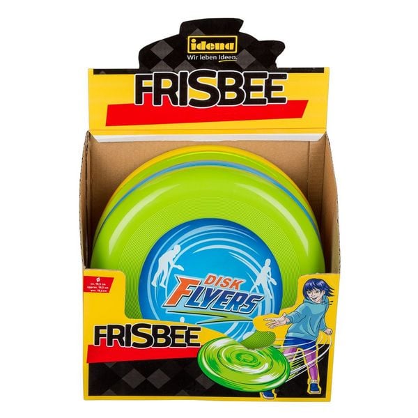 Produktbild: Idena Frisbee gelb gr&uuml;n blau &Oslash;19cm 3fach sortiert