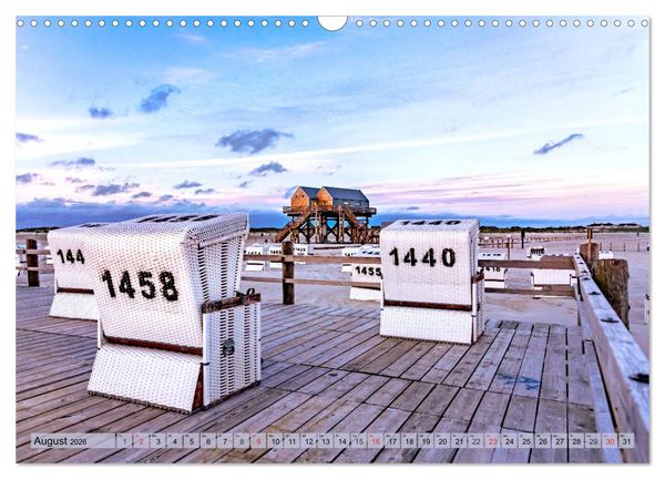 Produktbild: St. Peter Ording - Atemberaubende Momente (Wandkalender 2026 DIN A3 quer), CALVENDO Monatskalender