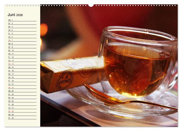 Produktbild: Es ist Zeit f&uuml;r Tee. Impressionen (hochwertiger Premium Wandkalender 2026 DIN A2 quer), Kunstdruck in Hochglanz