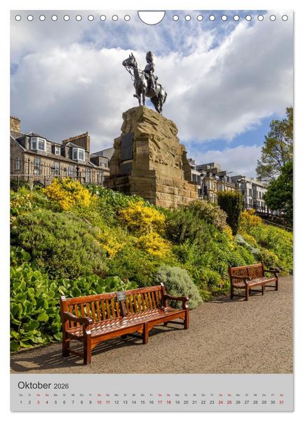 Produktbild: EDINBURGH Historisches Stadtherz (Wandkalender 2026 DIN A4 hoch), CALVENDO Monatskalender
