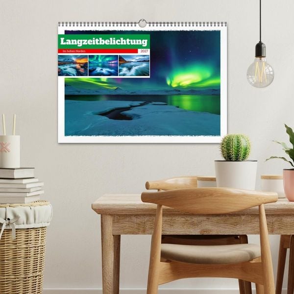Produktbild: Langzeitbelichtung im hohen Norden (Wandkalender 2027 DIN A3 quer), CALVENDO Monatskalender