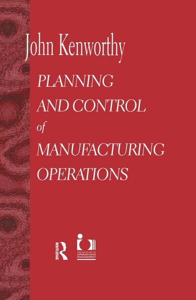 Produktbild: Planning and Control of Manufacturing Operations