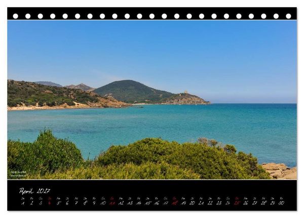 Produktbild: Sardinien Panoramakalender / CH-Version (Tischkalender 2027 DIN A5 quer), CALVENDO Monatskalender