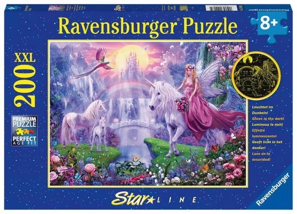 Puzzle Ravensburger Magische Einhornnacht 200 Teile XXL Color Starline