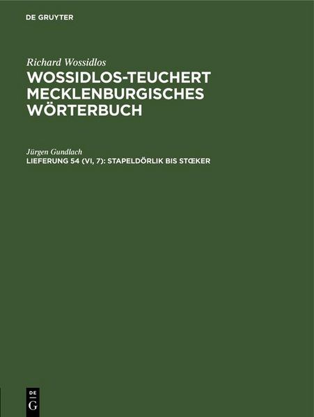 Produktbild: Stapeld&ouml;rlik bis Stoeker