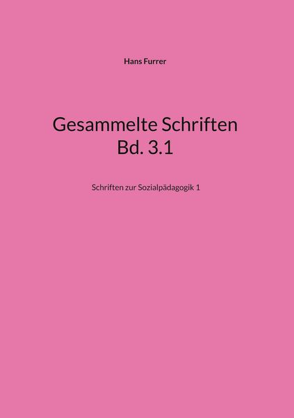 Produktbild: Gesammelte Schriften Bd. 3.1