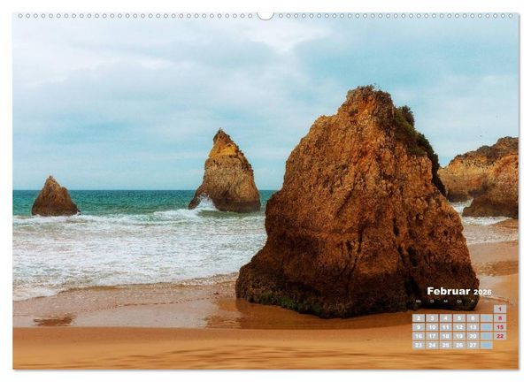 Produktbild: Portugals Traumk&uuml;ste Algarve (hochwertiger Premium Wandkalender 2026 DIN A2 quer), Kunstdruck in Hochglanz