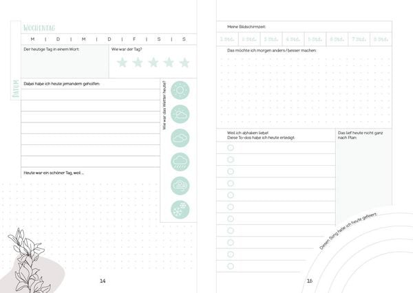 Produktbild: Happy me &ndash; Meine 10-Wochen-Tagebuch-Challenge mit Social-Media-Star Cali Kessy