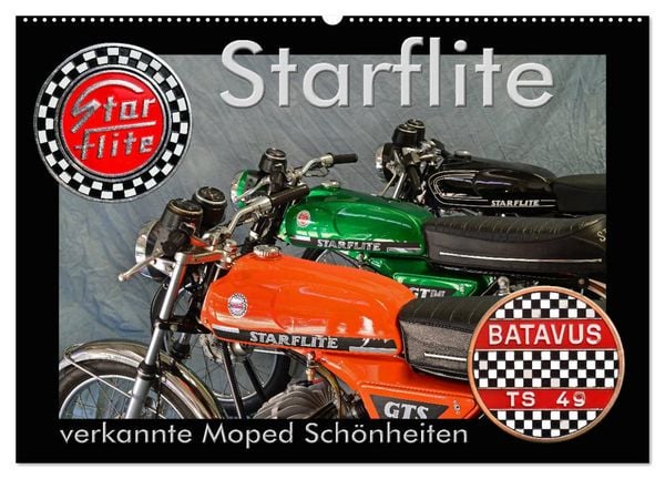 Produktbild: Starflite verkannte Moped Sch&ouml;nheiten (Wandkalender 2026 DIN A2 quer), CALVENDO Monatskalender