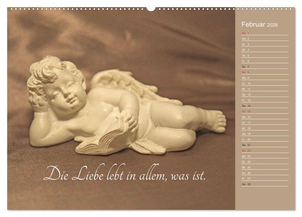 Produktbild: Engel - Die Worte der Liebe (Wandkalender 2026 DIN A2 quer), CALVENDO Monatskalender