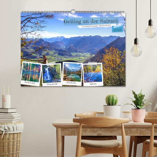 Produktbild: Golling an der Salzach (Wandkalender 2026 DIN A2 quer), CALVENDO Monatskalender