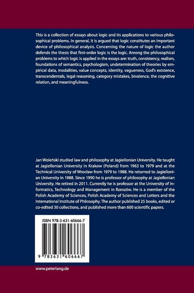 Produktbild: Essays on Logic and its Applications in Philosophy