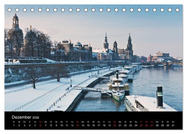 Produktbild: Dresden, das Florenz an der Elbe (Tischkalender 2026 DIN A5 quer), CALVENDO Monatskalender