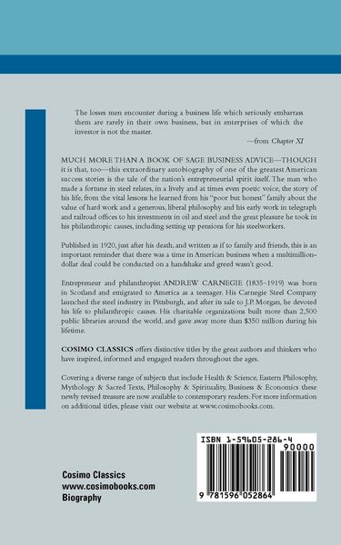 Produktbild: Autobiography of Andrew Carnegie