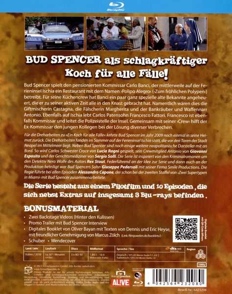 Bud Spencer – Ein Koch für alle Fälle - Die komplette Serie (Alle 12 Folgen) (Fernsehjuwelen) [3 BRs]